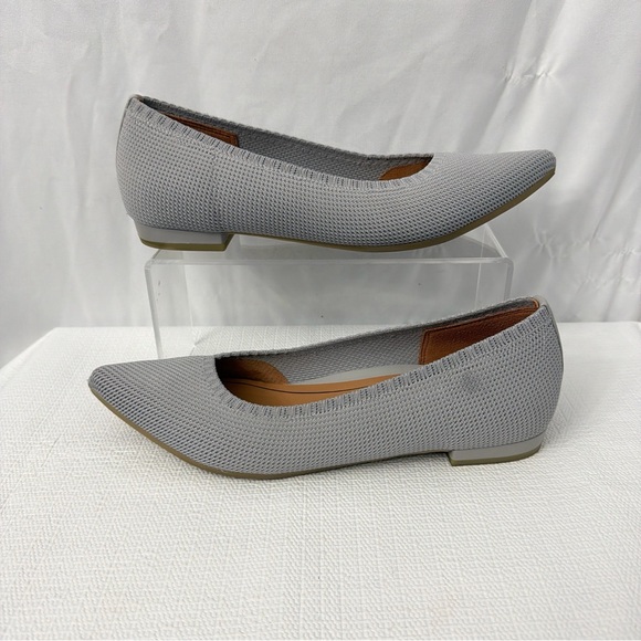 Vionic Dahlia Flats Pointed Toe Light Gray Womens Size 9 - Picture 6 of 9